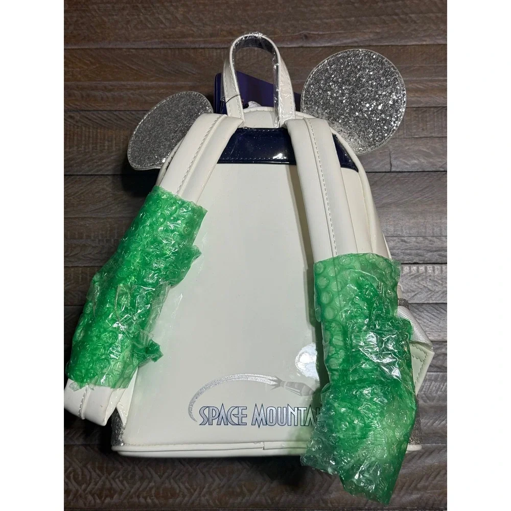 Loungefly Space Mountain Backpack WDW 50th Anniversary White Purple NWT OS